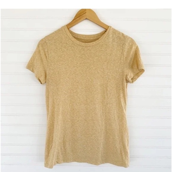 Mossimo Supply Co Cream Fitted Short Sleeve Tee - Picture 1 of 3